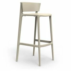 Vondom AFRICA Barhocker - 4er Set - 4er Set - 48x48x95 Cm - Ecru