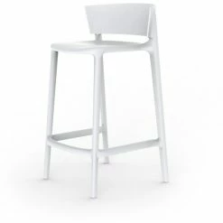 Vondom AFRICA Thekenhocker - 4er Set - 4er Set - 48x47x85 Cm - Weiß