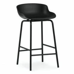 Normann Copenhagen Hyg Barstuhl - H 84 X L 46,5 X D 45 Cm - Sitzhöhe 65 Cm - Black