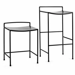 Serax Nello Sitzhocker - Länge 34,5 Cm X Breite 35,5 Cm X Höhe 50 Cm - Schwarz -Leitmotiv Shop unnamed file 775