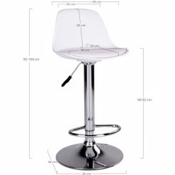 House Nordic Trondheim Barhocker 2er-Set - 2er-Set - 41x39x82-104 Cm - Weiß -Leitmotiv Shop unnamed file 784