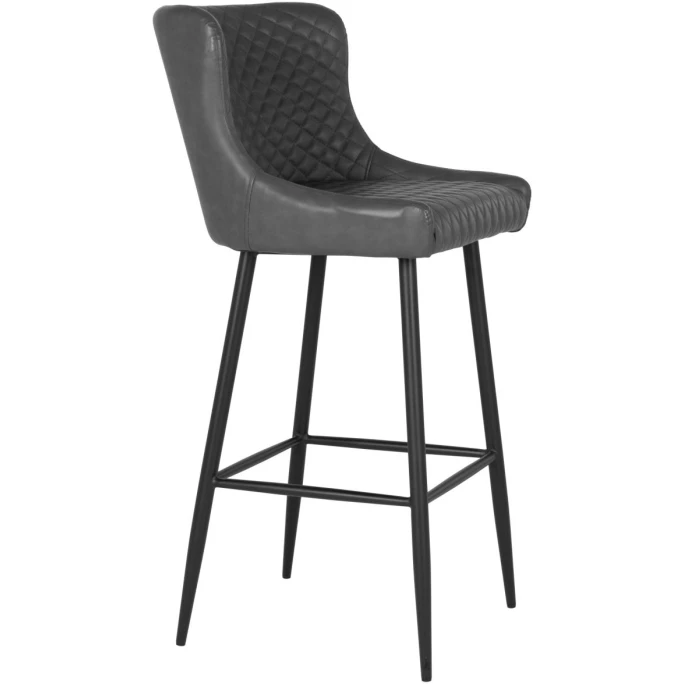 House Nordic Dallas Barhocker - 56x48x105 Cm - Dunkelgrau 5 House Nordic Dallas Barhocker - 56x48x105 Cm - Dunkelgrau – Bild 3