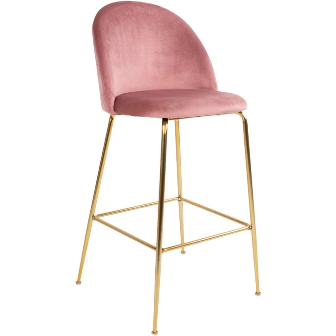House Nordic Lausanne Barhocker 2er-Set - 2er-Set - 60x55x108 Cm - Rose - Mit Messing-Beinen 3 House Nordic Lausanne Barhocker 2er-Set - 2er-Set - 60x55x108 Cm - Rose - Mit Messing-Beinen