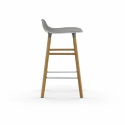 Normann Copenhagen Form Barstuhl Oak - Sitzhöhe 65 Cm - B 43 X T 43 Cm - Grey -Leitmotiv Shop unnamed file 81