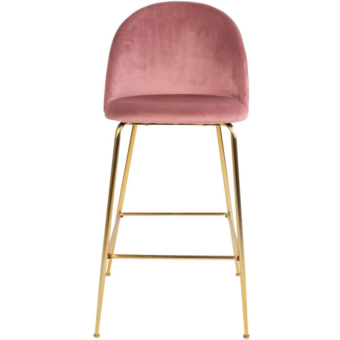House Nordic Lausanne Barhocker 2er-Set - 2er-Set - 60x55x108 Cm - Rose - Mit Messing-Beinen 4 House Nordic Lausanne Barhocker 2er-Set - 2er-Set - 60x55x108 Cm - Rose - Mit Messing-Beinen – Bild 2