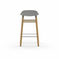 Normann Copenhagen Form Barstuhl Oak - Sitzhöhe 65 Cm - B 43 X T 43 Cm - Grey -Leitmotiv Shop unnamed file 82