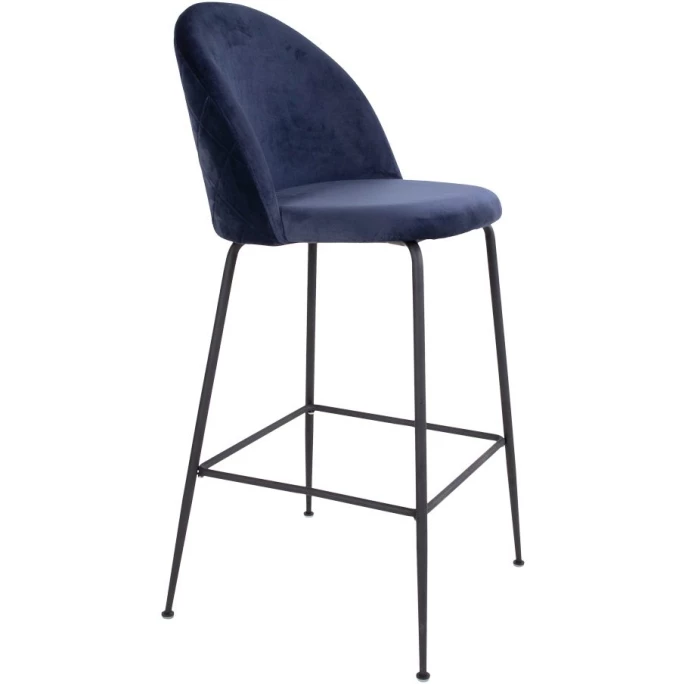 House Nordic Lausanne Barhocker 2er-Set - 2er-Set - 60x55x108 Cm - Blau - Mit Schwarzen Stuhlbeinen 5 House Nordic Lausanne Barhocker 2er-Set - 2er-Set - 60x55x108 Cm - Blau - Mit Schwarzen Stuhlbeinen – Bild 3