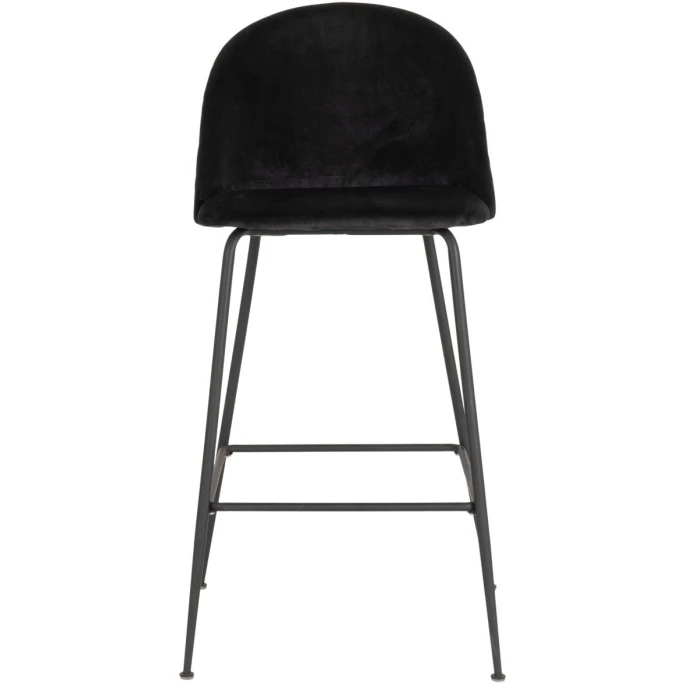 House Nordic Lausanne Barhocker 2er-Set - 2er-Set - 60x55x108 Cm - Schwarz - Mit Schwarzen Stuhlbeinen 4 House Nordic Lausanne Barhocker 2er-Set - 2er-Set - 60x55x108 Cm - Schwarz - Mit Schwarzen Stuhlbeinen – Bild 2