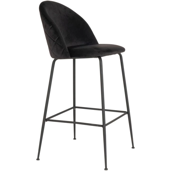 House Nordic Lausanne Barhocker 2er-Set - 2er-Set - 60x55x108 Cm - Schwarz - Mit Schwarzen Stuhlbeinen 5 House Nordic Lausanne Barhocker 2er-Set - 2er-Set - 60x55x108 Cm - Schwarz - Mit Schwarzen Stuhlbeinen – Bild 3