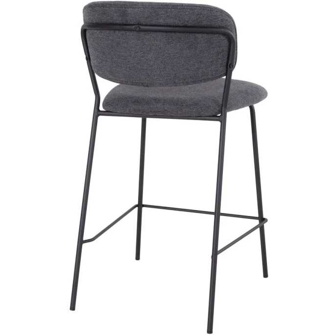 House Nordic Alicante Barhocker 2er-Set - 2er-Set - 54,5x48x90 Cm - Dunkelgrau 6 House Nordic Alicante Barhocker 2er-Set - 2er-Set - 54,5x48x90 Cm - Dunkelgrau – Bild 4