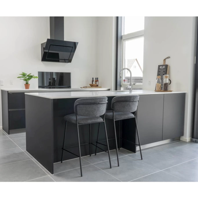 House Nordic Alicante Barhocker 2er-Set - 2er-Set - 54,5x48x90 Cm - Dunkelgrau 8 House Nordic Alicante Barhocker 2er-Set - 2er-Set - 54,5x48x90 Cm - Dunkelgrau – Bild 6