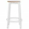 Jan Kurtz PARIS Barhocker - Ø 32 Cm - Höhe 65 Cm - Weiß/weiß -Leitmotiv Shop unnamed file 885