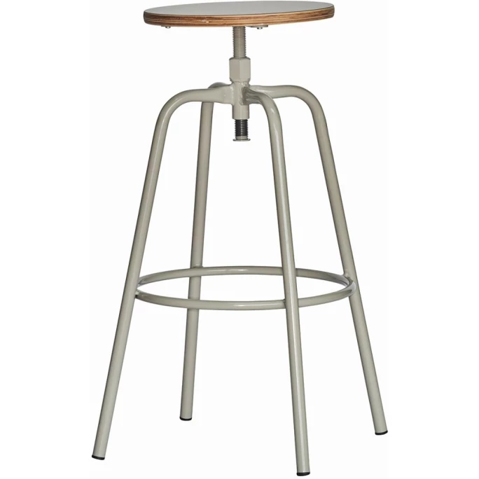 Jan Kurtz PARIS Bar-Drehhocker Höhenverstellbar - Ø 32 Cm - Höhe 70-80 Cm - Taupe/taupe 3 Jan Kurtz PARIS Bar-Drehhocker Höhenverstellbar - Ø 32 Cm - Höhe 70-80 Cm - Taupe/taupe