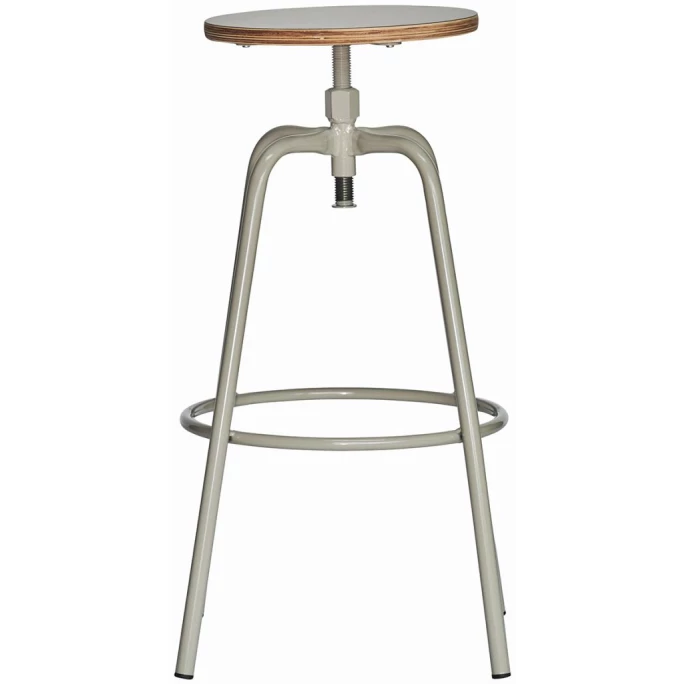 Jan Kurtz PARIS Bar-Drehhocker Höhenverstellbar - Ø 32 Cm - Höhe 70-80 Cm - Taupe/taupe 4 Jan Kurtz PARIS Bar-Drehhocker Höhenverstellbar - Ø 32 Cm - Höhe 70-80 Cm - Taupe/taupe – Bild 2