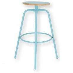 Titelseite 27 Jan Kurtz PARIS Bar-Drehhocker Höhenverstellbar - Ø 32 Cm - Höhe 70-80 Cm - Türkis/türkis