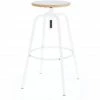 Jan Kurtz PARIS Bar-Drehhocker Höhenverstellbar - Ø 32 Cm - Höhe 70-80 Cm - Weiß/weiß -Leitmotiv Shop unnamed file 902