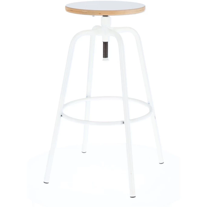 Jan Kurtz PARIS Bar-Drehhocker Höhenverstellbar - Ø 32 Cm - Höhe 70-80 Cm - Weiß/weiß 3 Jan Kurtz PARIS Bar-Drehhocker Höhenverstellbar - Ø 32 Cm - Höhe 70-80 Cm - Weiß/weiß
