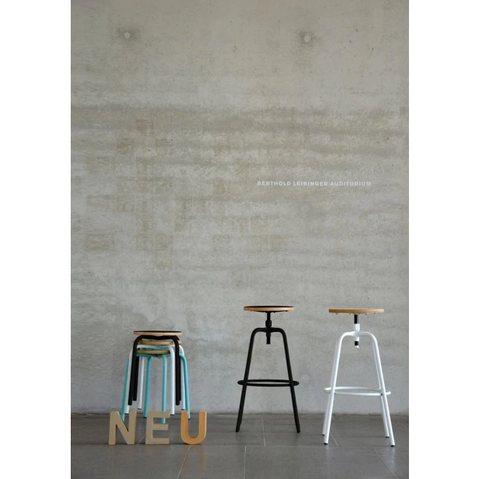 Jan Kurtz PARIS Bar-Drehhocker Höhenverstellbar - Ø 32 Cm - Höhe 70-80 Cm - Weiß/weiß 4 Jan Kurtz PARIS Bar-Drehhocker Höhenverstellbar - Ø 32 Cm - Höhe 70-80 Cm - Weiß/weiß – Bild 2