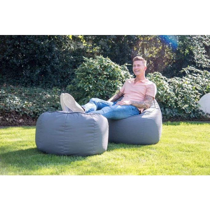 Sitting Bull TUBE Sitzsack-Lehner Outdoor - L 85 X B 80 X H 80 Cm - Smoke 5 Sitting Bull TUBE Sitzsack-Lehner Outdoor - L 85 X B 80 X H 80 Cm - Smoke – Bild 3